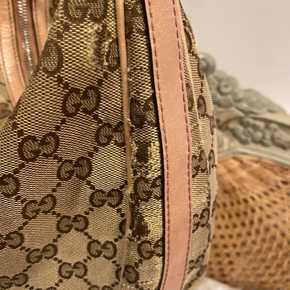 Gucci monogram twin hobo Shoulder Bag - Picture 6 of 8